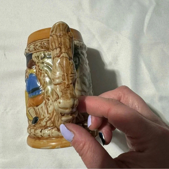 2 Ceramic  Germain-Inspired Beer Steins Made in Japan - Picture 11 of 16